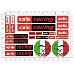 Kit de pegatinas universales Aprilia Racing moto - aprilia italia