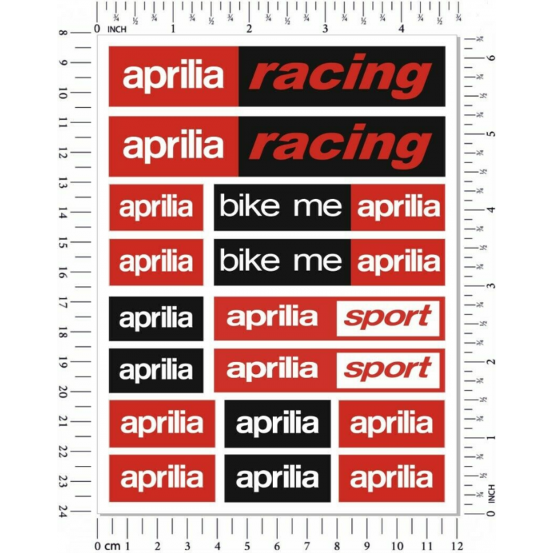 Kit de pegatinas universales Aprilia Racing sport - aprilia italia