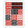 Kit de pegatinas universales Aprilia Racing sport - aprilia italia