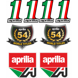 Kit de pegatinas universales Aprilia 54 world champion - aprilia italia