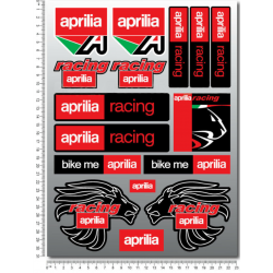 Kit de pegatinas universales Aprilia Racing leon - aprilia italia