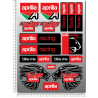 Kit de pegatinas universales Aprilia Racing leon - aprilia italia