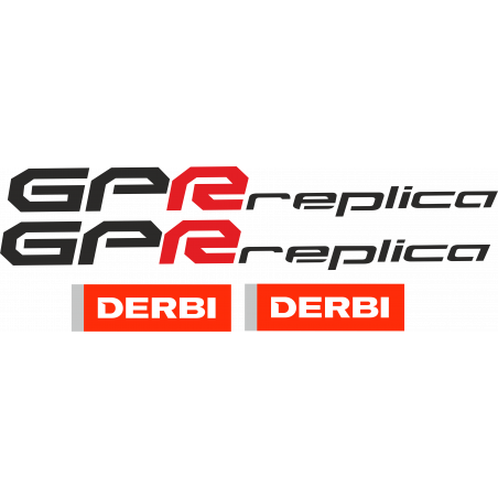 Kit de pegatinas para Derbi GPR Replica universales - derbi decals set