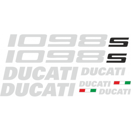 Kit de pegatinas para Ducati 1098s 2007-2010 moto negra o roja- ducati decals set