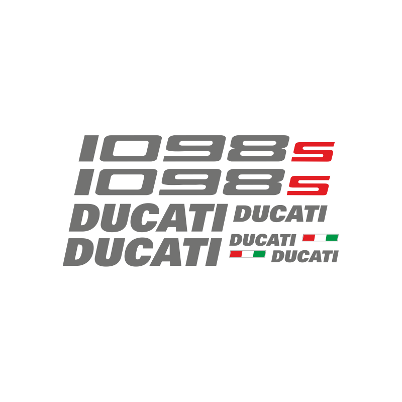 Kit de pegatinas para Ducati 1098s 2007-2010 moto negra o roja- ducati decals set