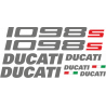 Kit de pegatinas para Ducati 1098s 2007-2010 moto negra o roja- ducati decals set