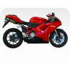 Kit de pegatinas para Ducati 1198 2007-- moto roja o blanca ducati decals set