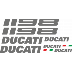 Kit de pegatinas para Ducati 1198 2007-- moto roja o blanca ducati decals set