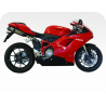 Kit de pegatinas para Ducati 1198 2007-- moto roja o blanca ducati decals set