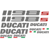 Kit de pegatinas para Ducati 1198 2007-- moto roja o blanca ducati decals set