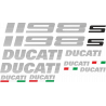 Kit de pegatinas para Ducati 1198 2007-- moto roja o blanca ducati decals set