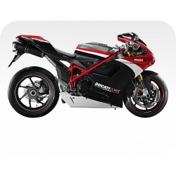 Kit de pegatinas para Ducati 1198 2007-- moto roja o blanca ducati decals set