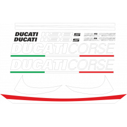 Kit de pegatinas para Ducati 1198 2007-- moto roja o blanca ducati decals set