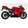 Kit de pegatinas para Ducati 1198SP - moto roja o negra ducati decals set