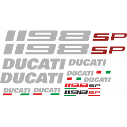 Kit de pegatinas para Ducati 1198SP - moto roja o negra ducati decals set