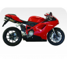 Kit de pegatinas para Ducati 1198SP - moto roja o negra ducati decals set