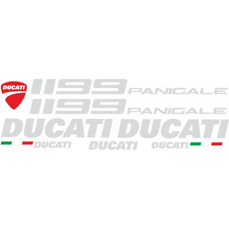 Kit de pegatinas para Ducati 1198SP - moto roja o negra ducati decals set