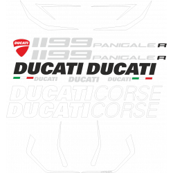 Kit de pegatinas para Ducati 1199 Panigale R- moto roja o negra ducati decals set
