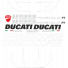 Kit de pegatinas para Ducati 1199 Panigale R- moto roja o negra ducati decals set