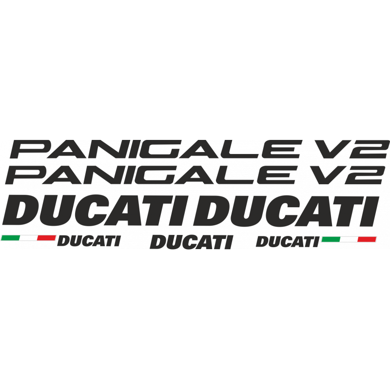 Kit de pegatinas para Ducati  Panigale V2 - moto roja o negra ducati decals set