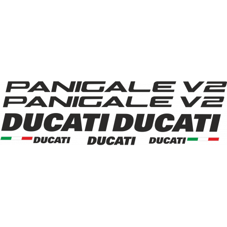 Kit de pegatinas para Ducati  Panigale V2 - moto roja o negra ducati decals set