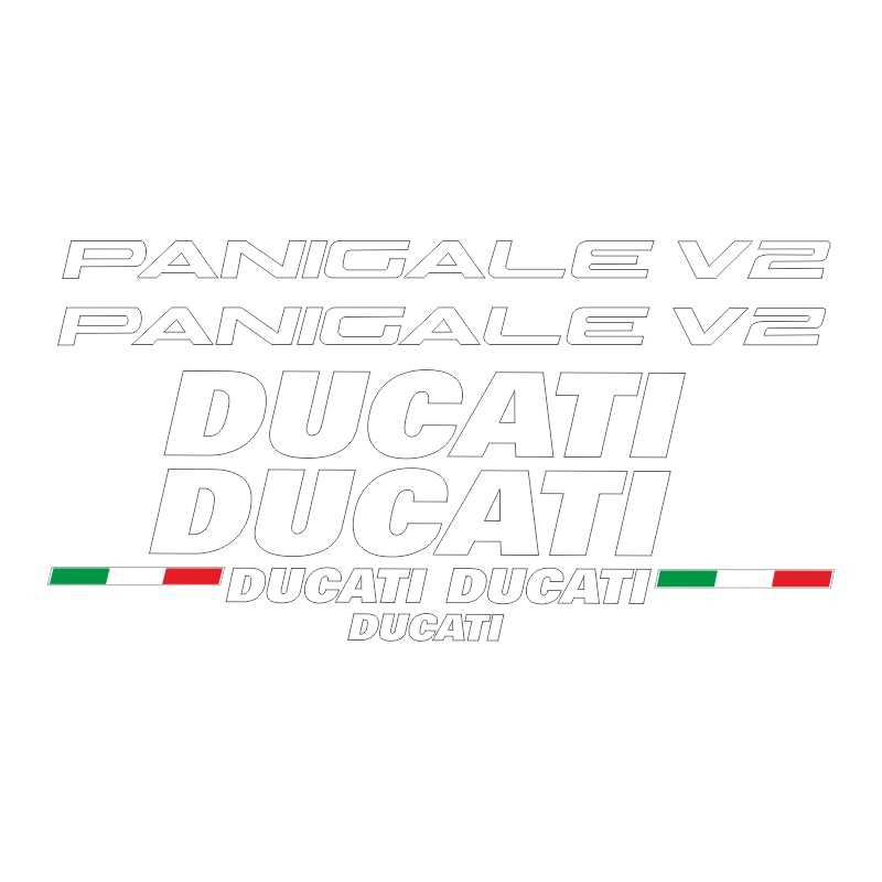 Kit de pegatinas para Ducati  Panigale V2 2020 - moto roja  ducati decals set