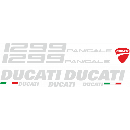 Kit de pegatinas para Ducati  1299 Panigale   - moto roja  ducati decals set