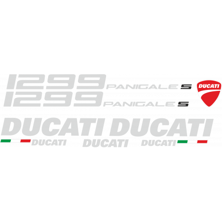 Kit de pegatinas para Ducati  1299 Panigale S   - moto roja  ducati decals set