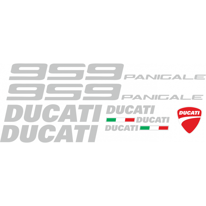 Kit de pegatinas para Ducati  959 Panigale    - moto roja o blanca ducati decals set