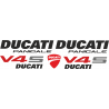 Kit de pegatinas para Ducati   Panigale V4s 2022   - moto roja o blanca ducati decals set