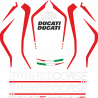 Kit de pegatinas para Ducati   Panigale V4sp 2021   - moto negra ducati decals set