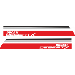 Kit de pegatinas para Ducati   Dessert X 2022   - moto negra ducati decals set