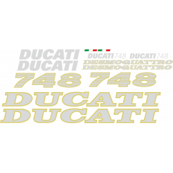 Kit de pegatinas para Ducati   748 Desmoquattro 1995-1998   - moto amarilla o roja ducati decals set