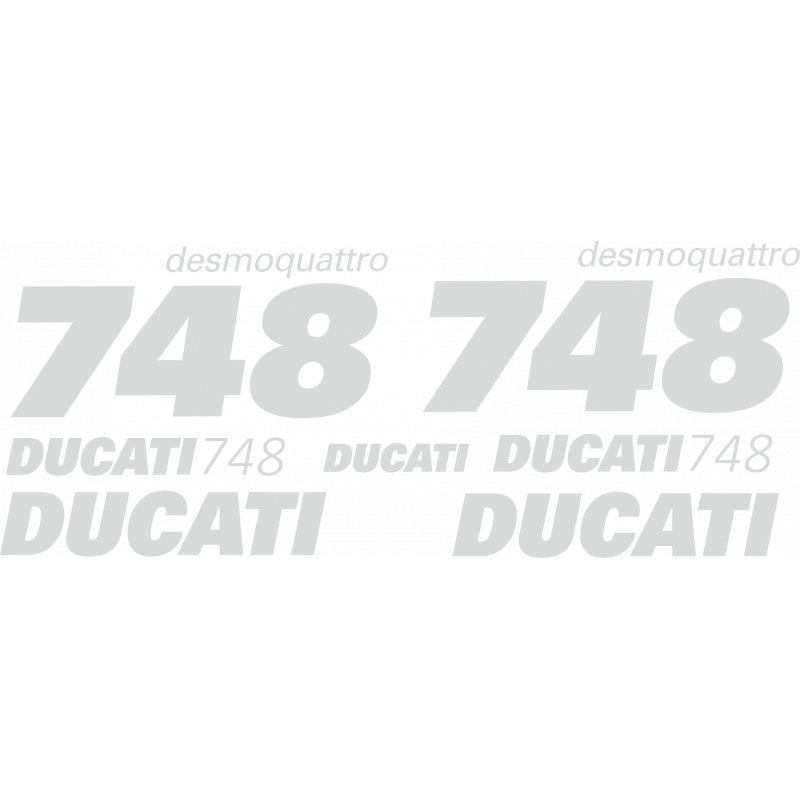 Kit de pegatinas para Ducati   748 Desmoquattro 1999-2002   - moto amarilla o roja ducati decals set