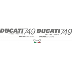 Kit de pegatinas para Ducati   749 testastretta 2003-2007  - moto amarilla - negra  - roja ducati decals set