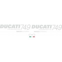 Kit de pegatinas para Ducati   749 testastretta 2003-2007  - moto amarilla - negra  - roja ducati decals set