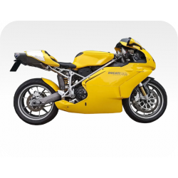 Kit de pegatinas para Ducati   749S testastretta 2003-2007  - moto amarilla  - roja ducati decals set