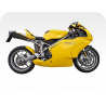 Kit de pegatinas para Ducati   749S testastretta 2003-2007  - moto amarilla  - roja ducati decals set