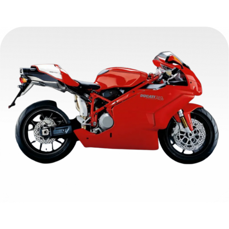 Kit de pegatinas para Ducati   749S testastretta 2003-2007  - moto amarilla  - roja ducati decals set