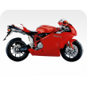 Kit de pegatinas para Ducati   749S testastretta 2003-2007  - moto amarilla  - roja ducati decals set