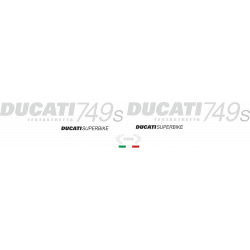 Kit de pegatinas para Ducati   749S testastretta 2003-2007  - moto amarilla  - roja ducati decals set