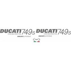 Kit de pegatinas para Ducati   749S testastretta 2003-2007  - moto amarilla  - roja ducati decals set