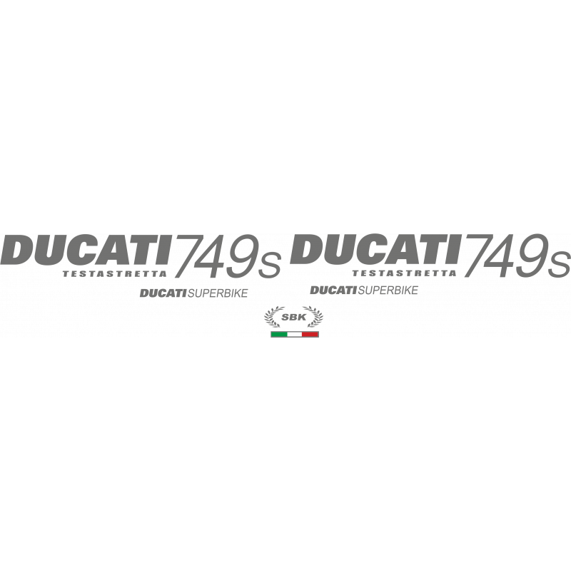 Kit de pegatinas para Ducati   749S testastretta 2003-2007  - moto amarilla  - roja ducati decals set