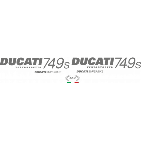 Kit de pegatinas para Ducati   749S testastretta 2003-2007  - moto amarilla  - roja ducati decals set