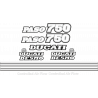 Kit de pegatinas para Ducati   Paso 750 1990  - roja ducati decals set