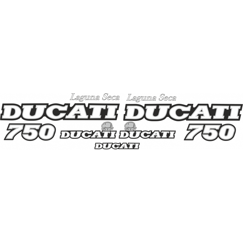 Kit de pegatinas para Ducati  750 F1 laguna seca - roja ducati decals set