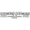 Kit de pegatinas para Ducati  750 F1 laguna seca - roja ducati decals set