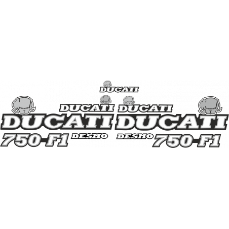 Kit de pegatinas para Ducati  750 F1 Desmo - roja ducati decals set
